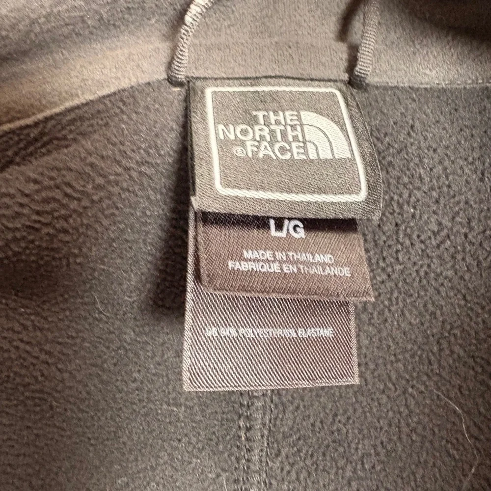 The North Face Apex Mens Soft shell Vest Gray‎ Black Full Zip Lined Outdoor L